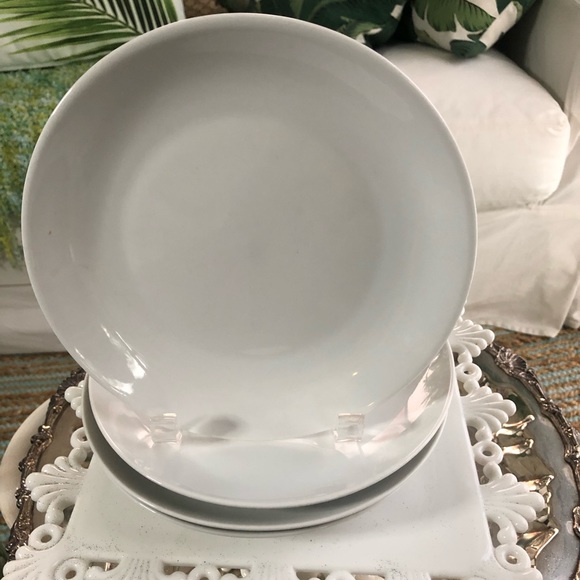 Crate & Barrel White Porcelain Salad Plates - Picture 1 of 5